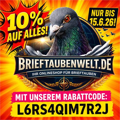 Brieftaubenwelt.de - Alles für Ihre Brieftauben! 10 % auf ALLES !